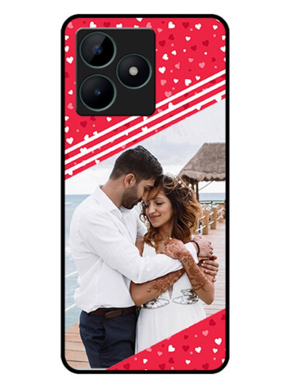 Custom Realme C51 Custom Glass Mobile Case - Valentines Gift Design