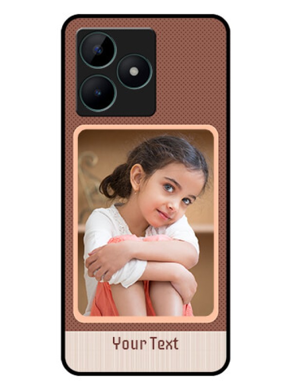 Custom Realme C51 Custom Glass Phone Case - Simple Pic Upload Design