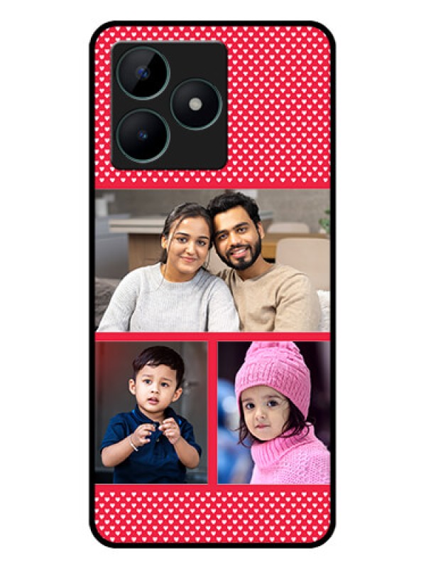 Custom Realme C51 Personalized Glass Phone Case - Bulk Pic Upload Design