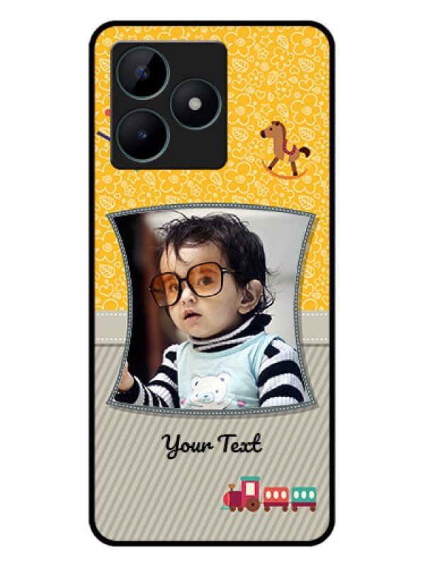 Custom Realme C51 Personalized Glass Phone Case - Baby Picture Upload Design