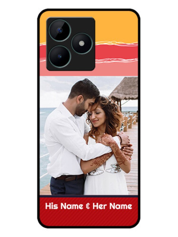 Custom Realme C51 Custom Glass Mobile Case - Colorful Case Design