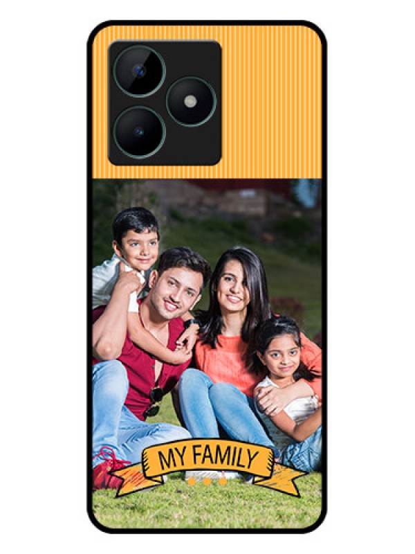 Custom Realme C51 Custom Glass Phone Case - My Family Design