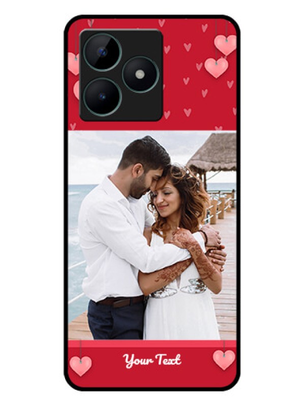 Custom Realme C51 Custom Glass Phone Case - Valentines Day Design