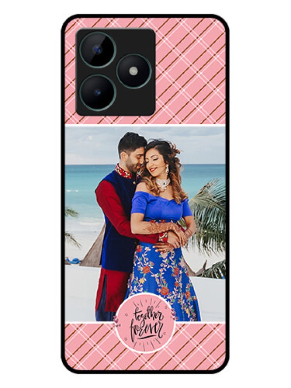 Custom Realme C51 Personalized Glass Phone Case - Together Forever Design