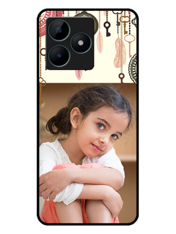 Custom Realme C51 Custom Glass Mobile Case - Boho Style Design