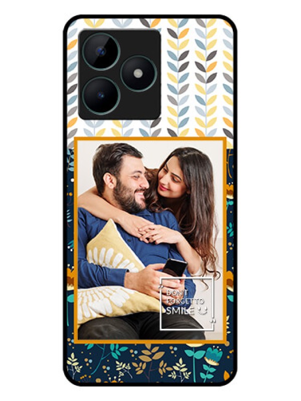 Custom Realme C51 Custom Glass Mobile Case - Pattern Design