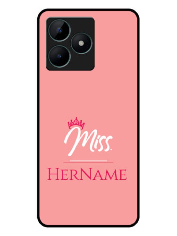 Custom Realme C51 Custom Glass Phone Case Mrs with Name