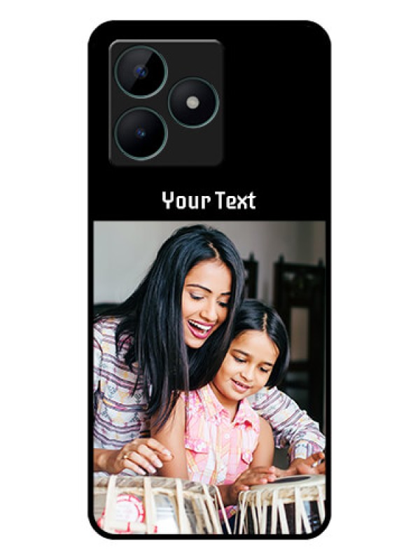 Custom Realme C51 Photo with Name on Glass Phone Case