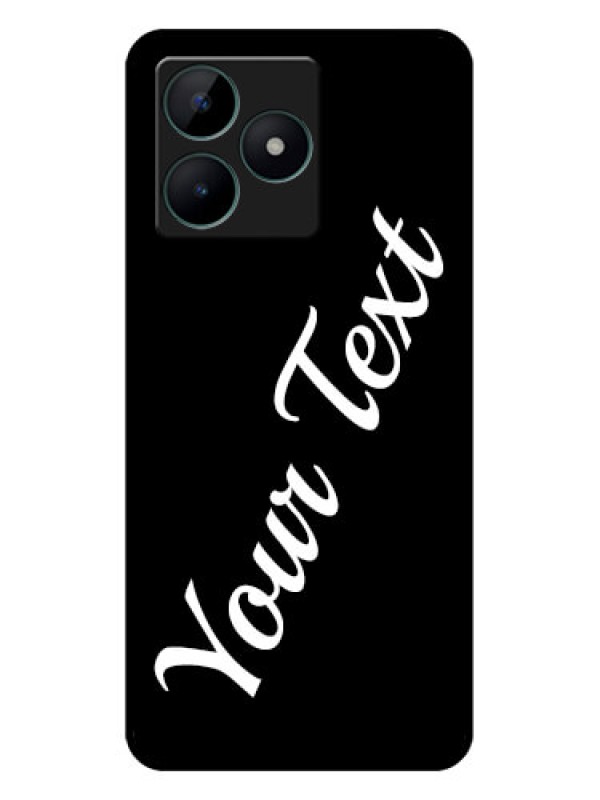 Custom Realme C51 Custom Glass Mobile Cover with Your Name