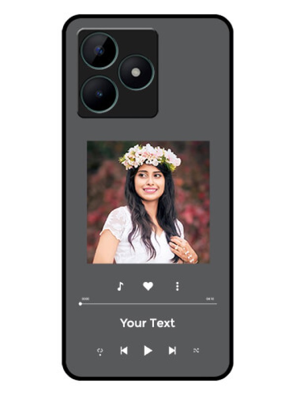 Custom Realme C51 Custom Glass Mobile Case - Play The Music Design