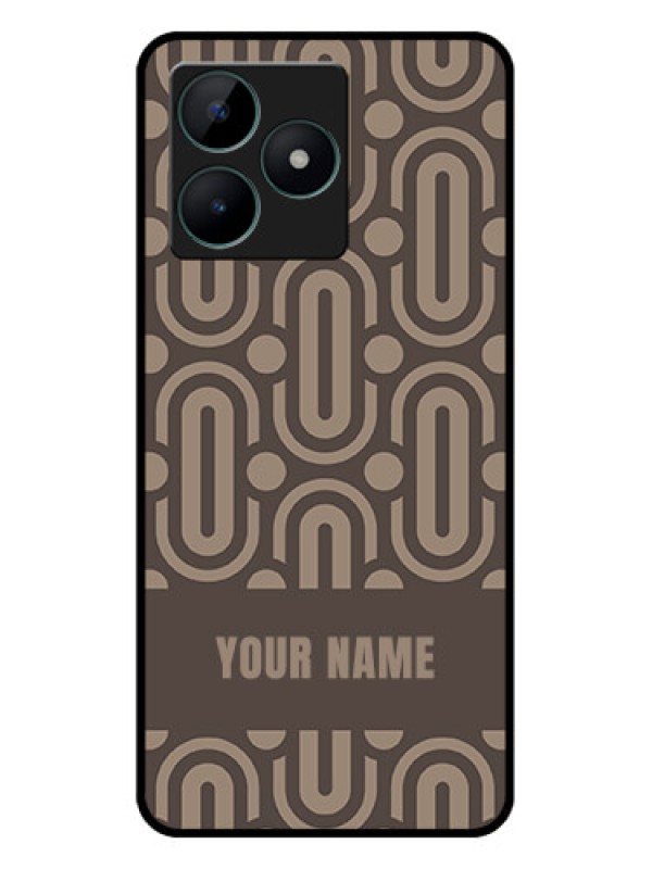 Custom Realme C51 Custom Glass Phone Case - Captivating Zero Pattern Design