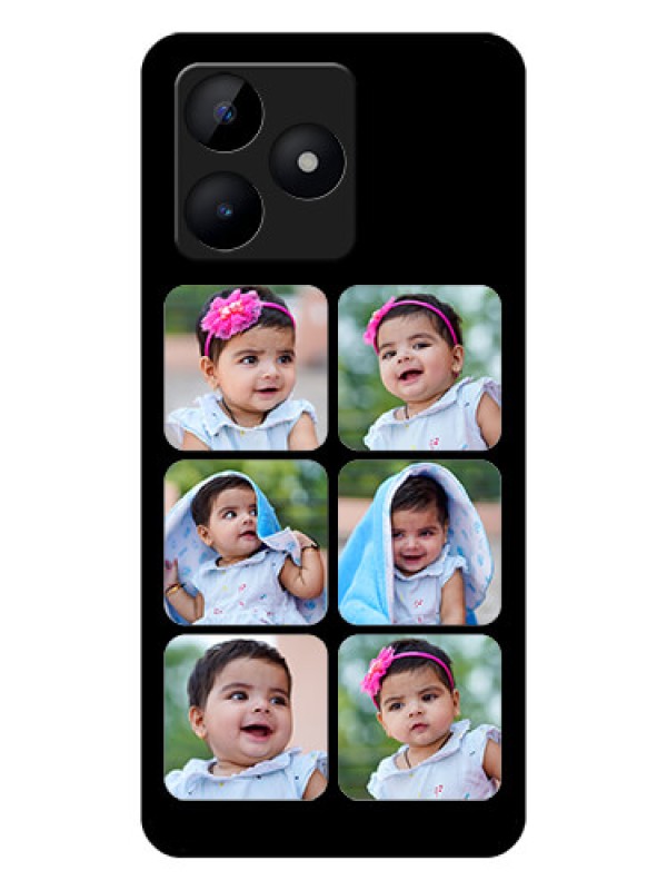 Custom Realme C53 Photo Printing on Glass Case - Multiple Pictures Design