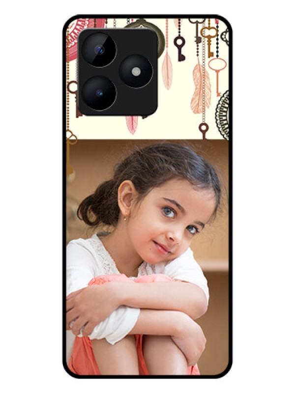 Custom Realme C53 Custom Glass Mobile Case - Boho Style Design