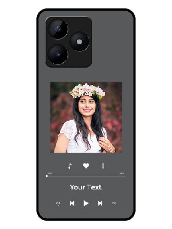 Custom Realme C53 Custom Glass Mobile Case - Play The Music Design