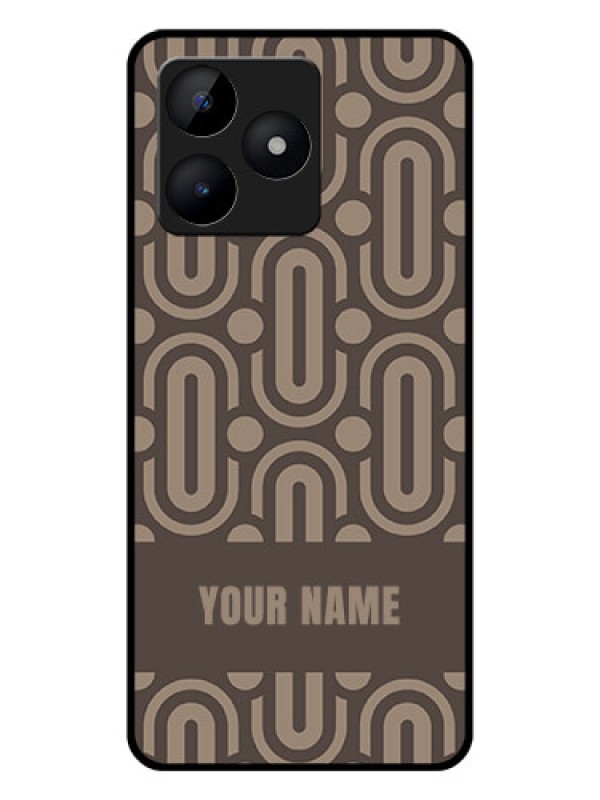 Custom Realme C53 Custom Glass Phone Case - Captivating Zero Pattern Design