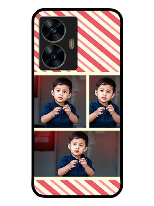 Custom Realme C55 Personalized Glass Phone Case - Picture Upload Mobile Case Design