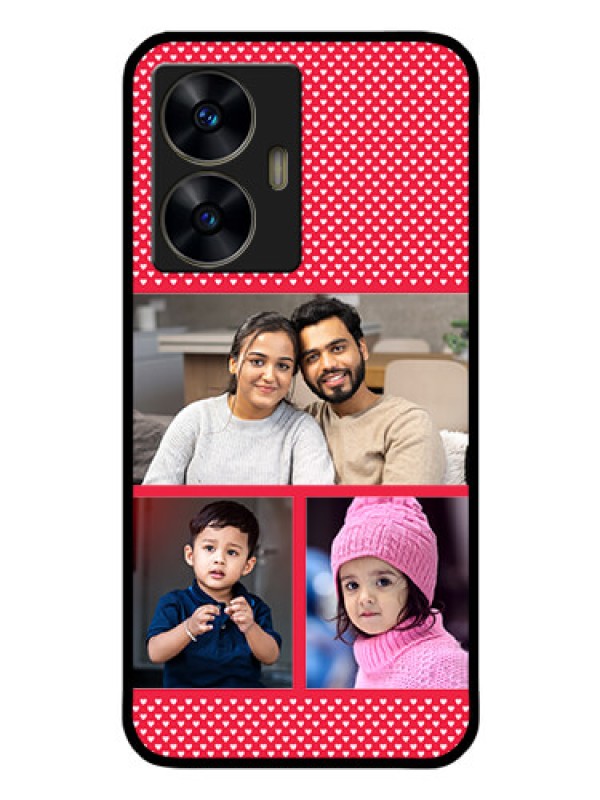 Custom Realme C55 Personalized Glass Phone Case - Bulk Pic Upload Design
