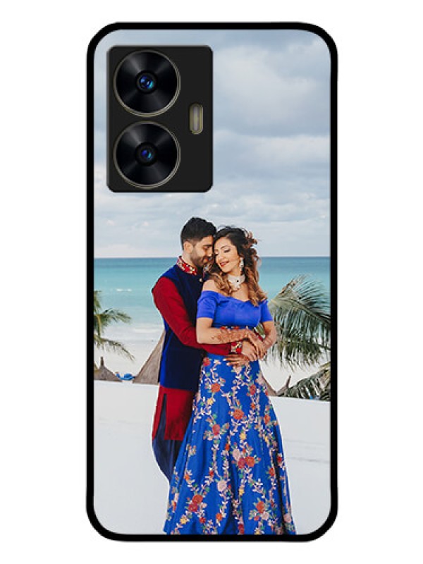 Custom Realme C55 Photo Printing on Glass Case - Upload Full Picture Design
