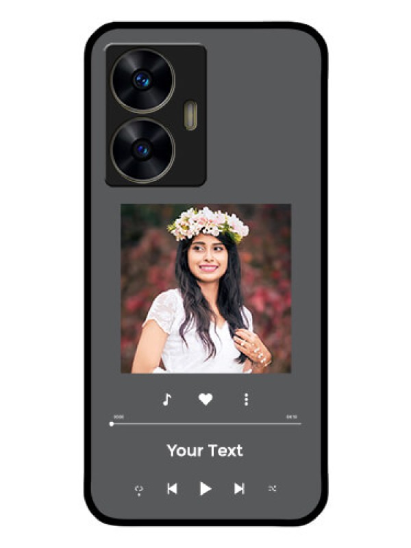 Custom Realme C55 Custom Glass Mobile Case - Play The Music Design