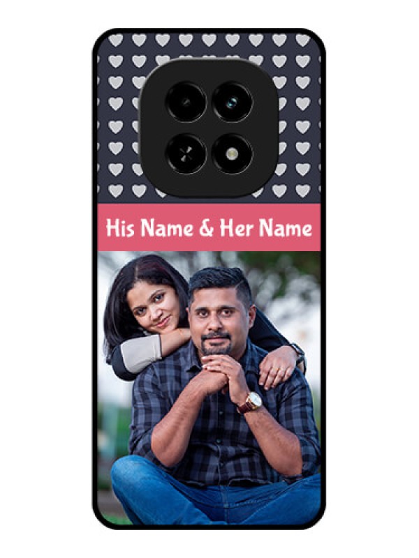 Custom Realme C63 5G Custom Glass Phone Case - Love Symbols Design