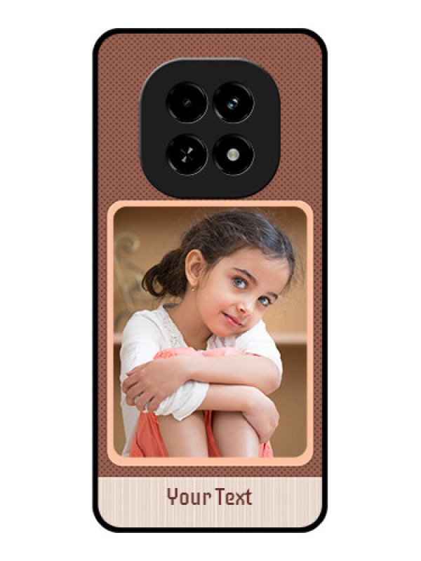 Custom Realme C63 5G Custom Glass Phone Case - Simple Pic Upload Design