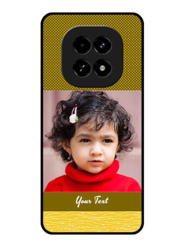 Custom Realme C63 5G Custom Glass Phone Case - Simple Green Color Design