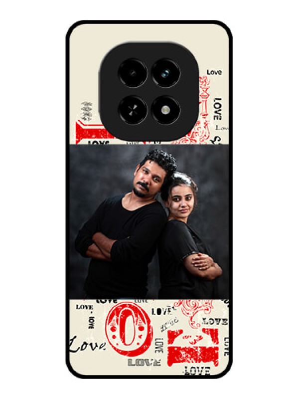 Custom Realme C63 5G Custom Glass Phone Case - Trendy Love Design Case