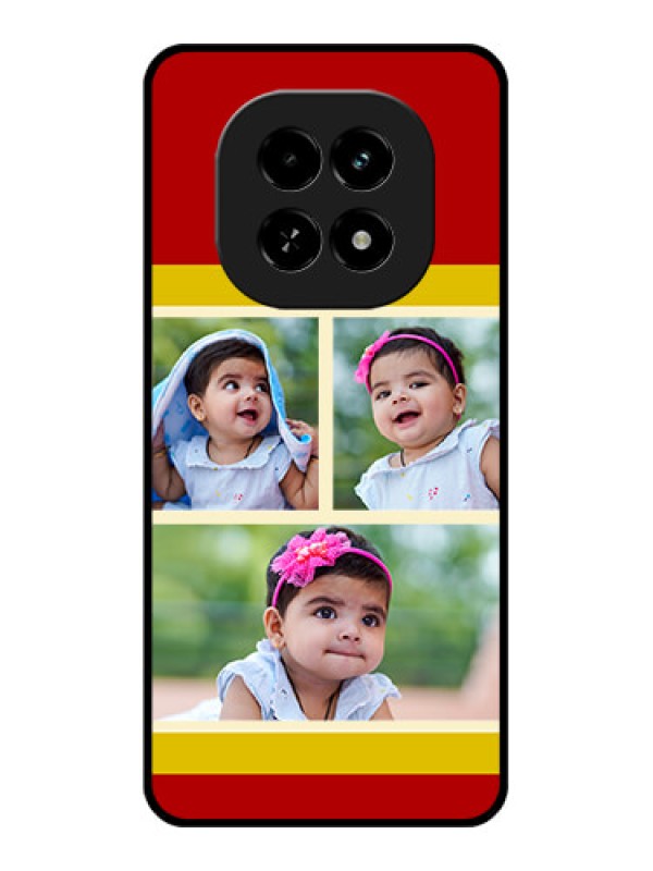 Custom Realme C63 5G Custom Glass Phone Case - Multiple Pic Upload Design
