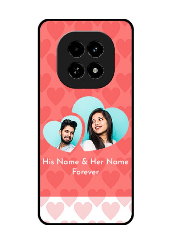 Realme C63 5G Custom Glass Phone Case - Couple Pic Upload Design