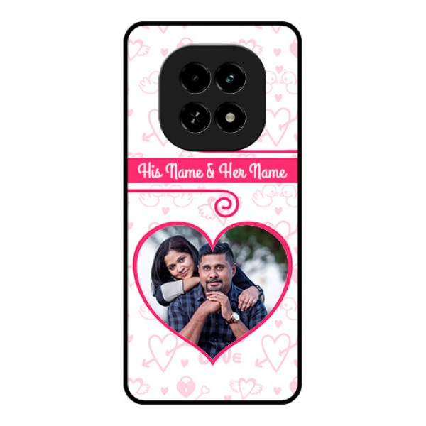 Realme C63 5G Custom Glass Phone Case - Heart Shape Love Design Realme C63 5G Custom Glass Phone Case - Heart Shape Love Design
