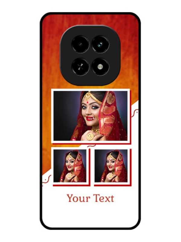 Custom Realme C63 5G Custom Glass Phone Case - Wedding Memories Design