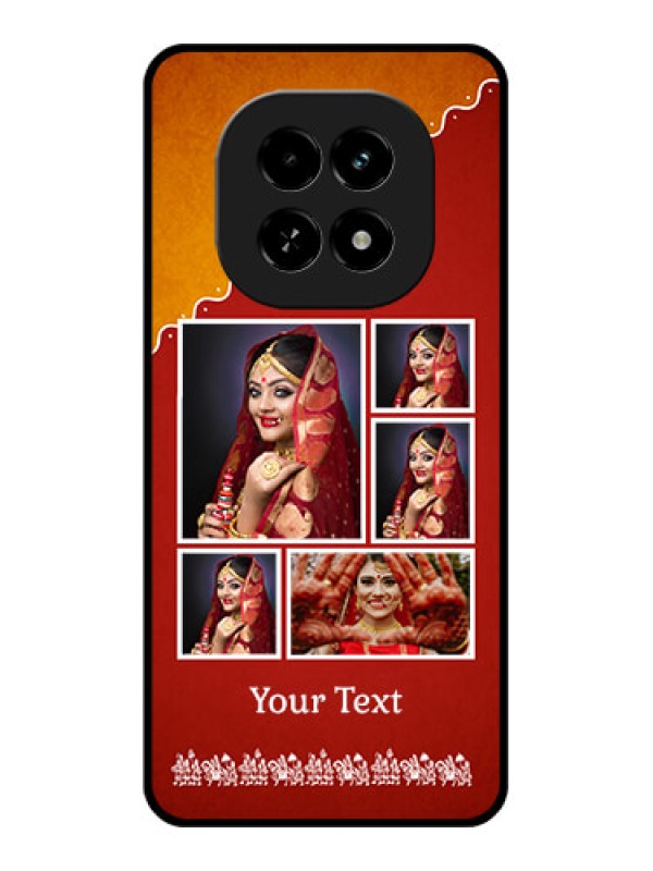 Custom Realme C63 5G Custom Glass Phone Case - Wedding Pic Upload Design