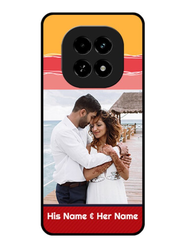 Custom Realme C63 5G Custom Glass Phone Case - Colorful Case Design