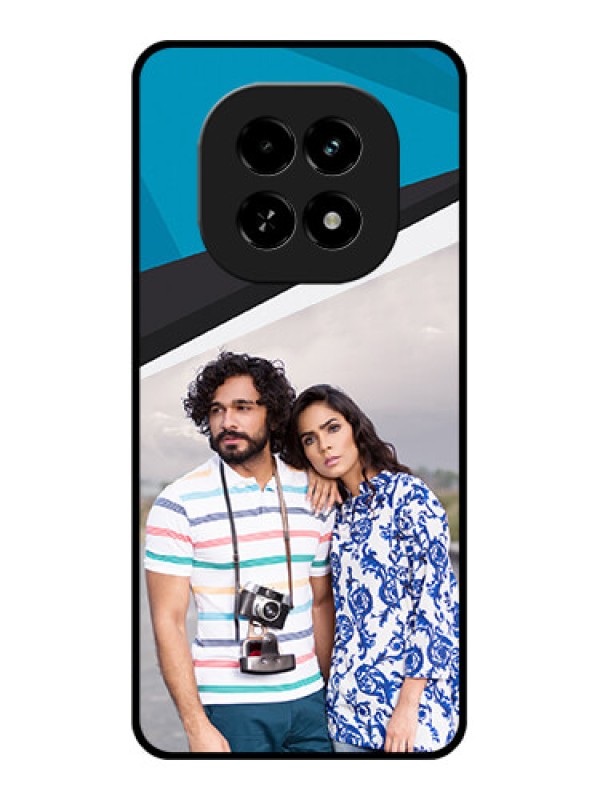 Custom Realme C63 5G Custom Glass Phone Case - Simple Pattern Photo Upload Design