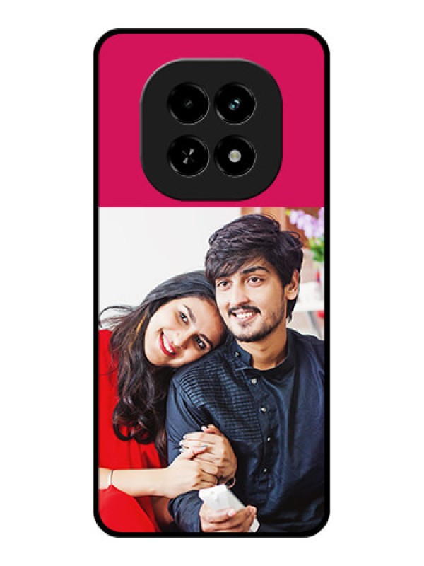 Custom Realme C63 5G Custom Glass Phone Case - Anniversary Cover Design