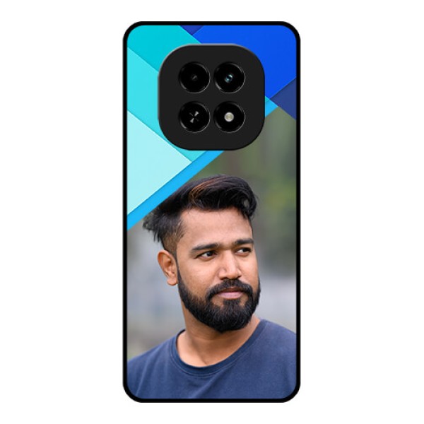 Realme C63 5G Custom Glass Phone Case - Blue Pattern Design