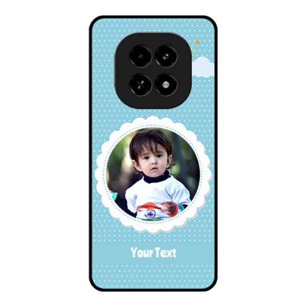 Realme C63 5G Custom Glass Phone Case - Violet Pattern Design