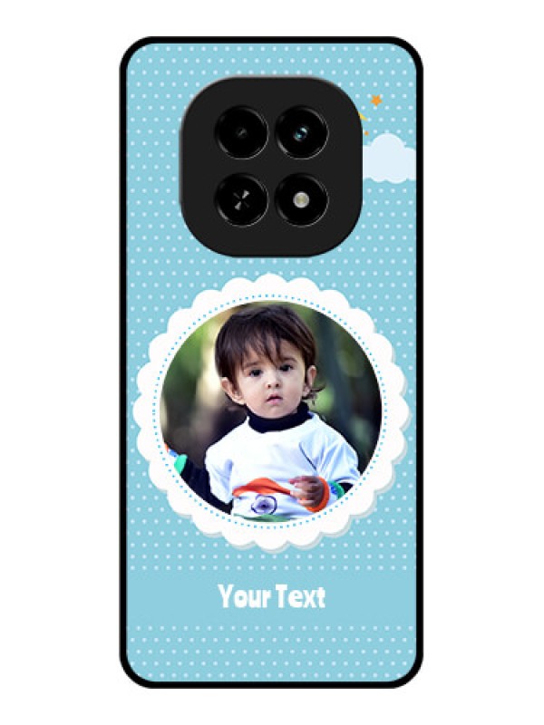 Custom Realme C63 5G Custom Glass Phone Case - Violet Pattern Design