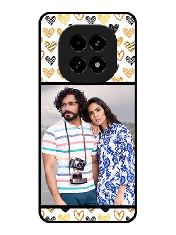 Custom Realme C63 5G Custom Glass Phone Case - Love Symbol Design