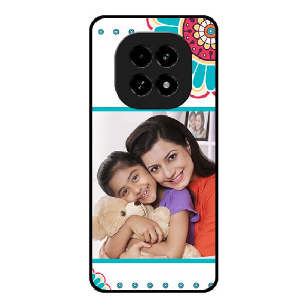 Realme C63 5G Custom Glass Phone Case - Flower Design