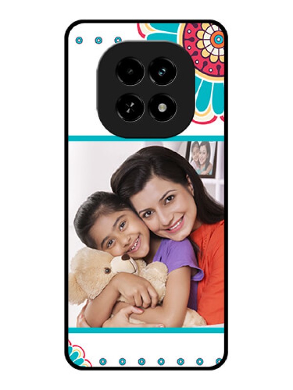 Custom Realme C63 5G Custom Glass Phone Case - Flower Design