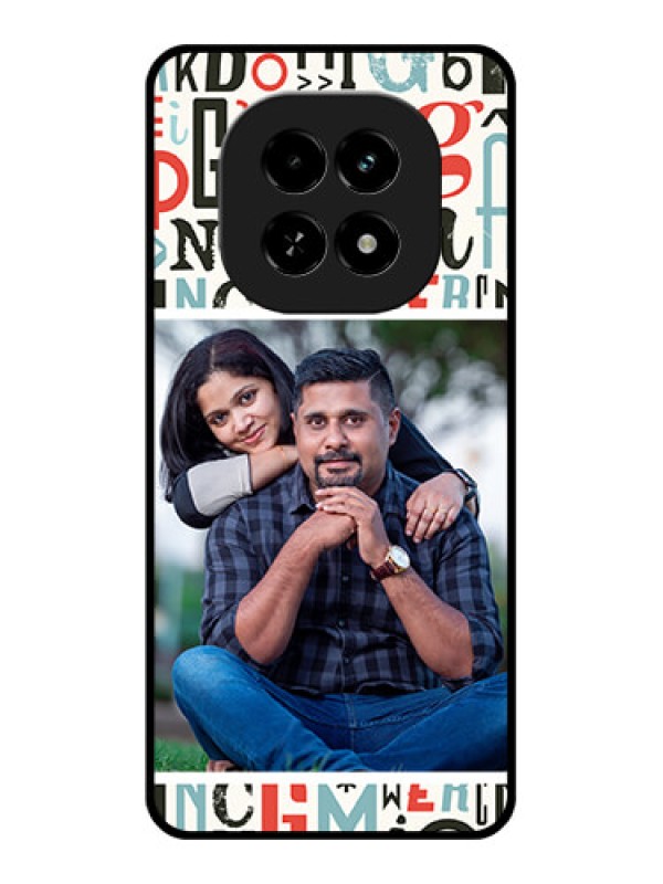 Custom Realme C63 5G Custom Glass Phone Case - Alphabet Design