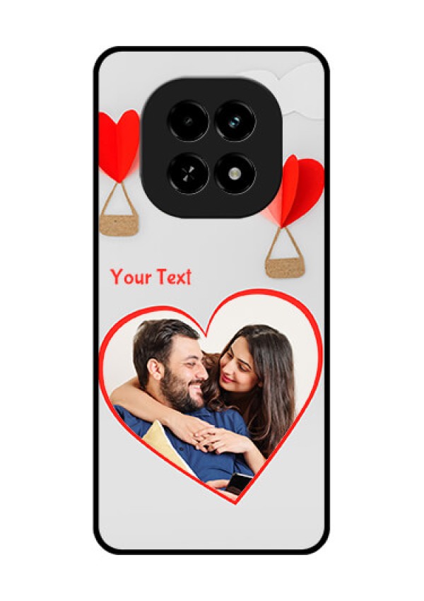 Realme C63 5G Custom Glass Phone Case - Parachute Love Design