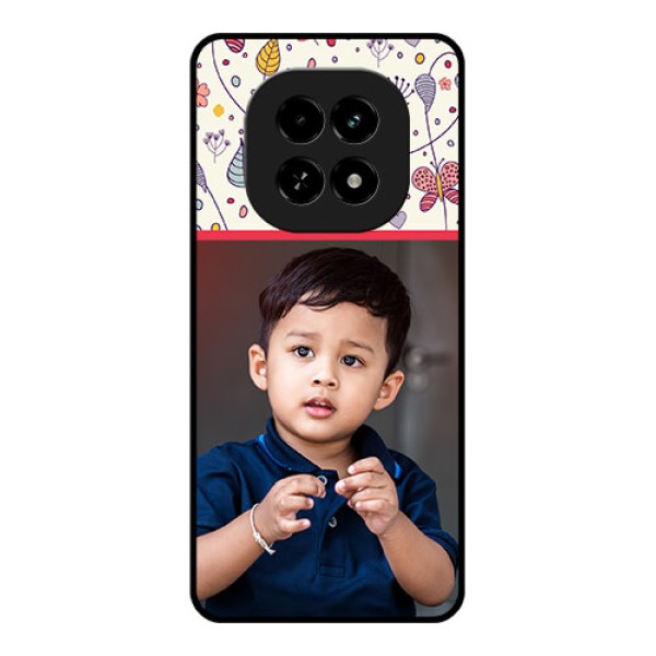 Realme C63 5G Custom Glass Phone Case - Premium Floral Design