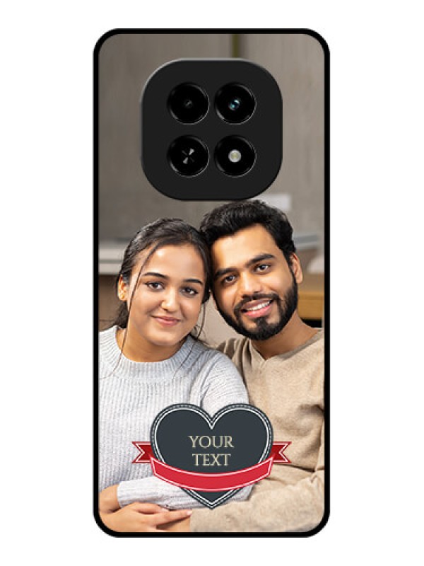 Custom Realme C63 5G Custom Glass Phone Case - Just Married Couple Design