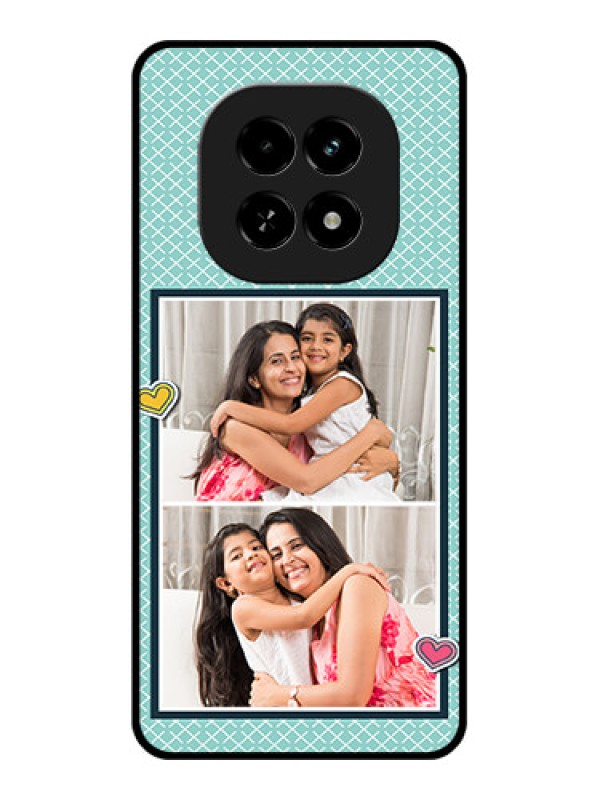 Custom Realme C63 5G Custom Glass Phone Case - 2 Image Holder With Pattern Design
