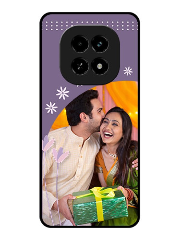 Custom Realme C63 5G Custom Glass Phone Case - Lavender Flowers Design