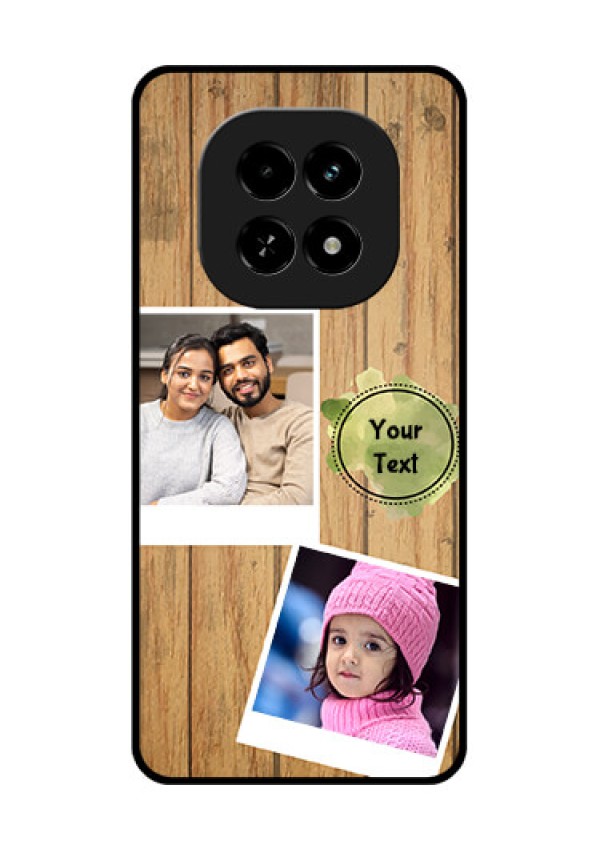 Realme C63 5G Custom Glass Phone Case - Wooden Texture Design