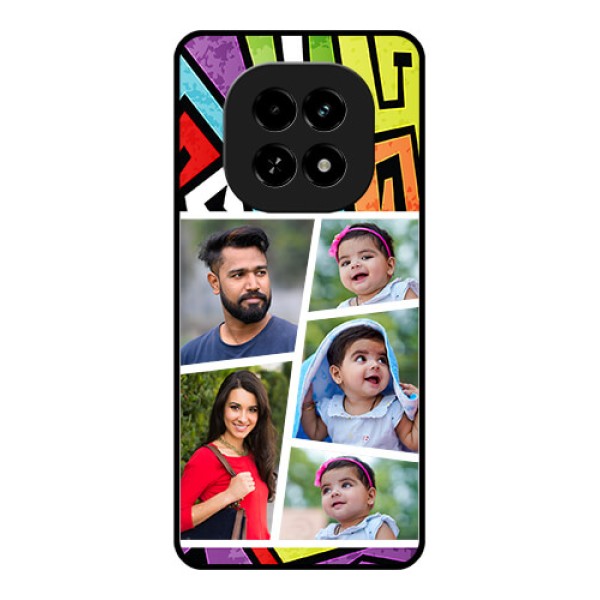 Realme C63 5G Custom Glass Phone Case - Graffiti Pattern Design