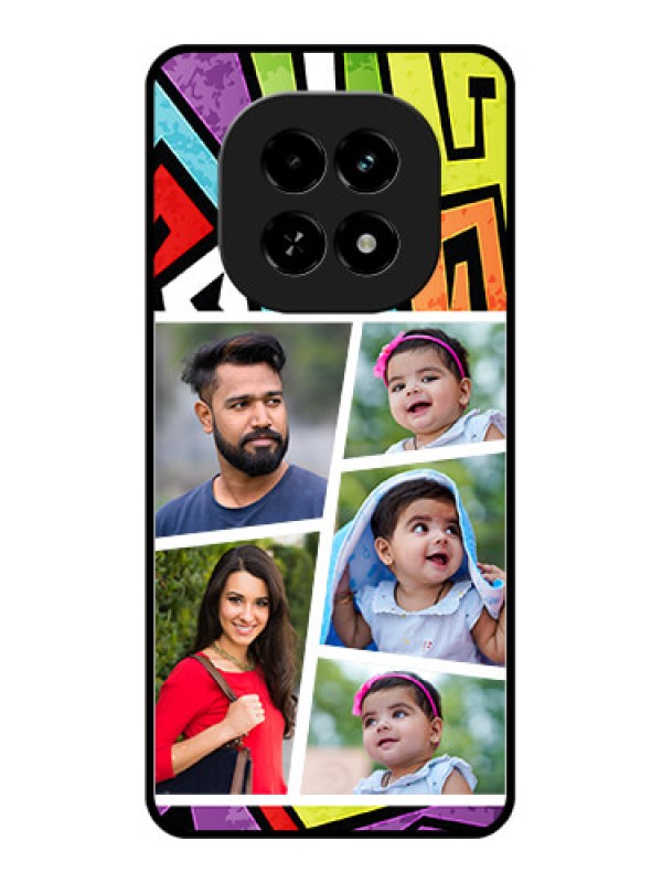 Custom Realme C63 5G Custom Glass Phone Case - Graffiti Pattern Design